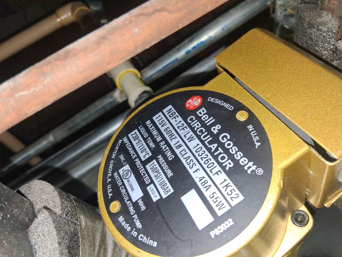 Bell & Gossett circulator pump — hot water circulation by Trade Pro Services