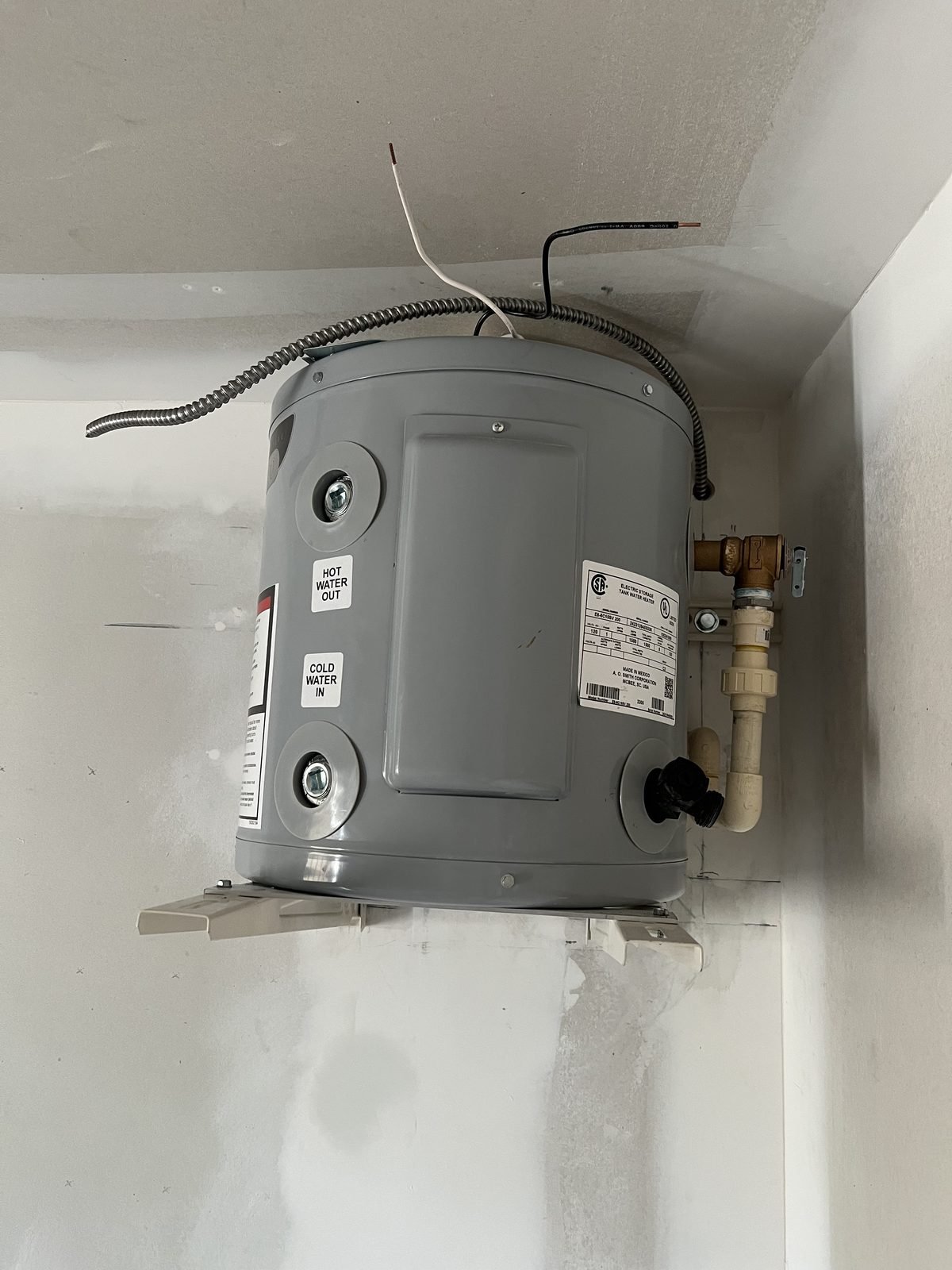 A.O. Smith tank water heater installation by Trade Pro Services